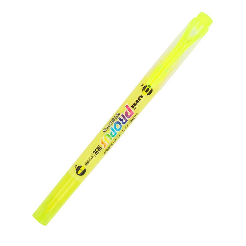 三菱 PUS-102T 透明视力荧光笔 黄色按支销售