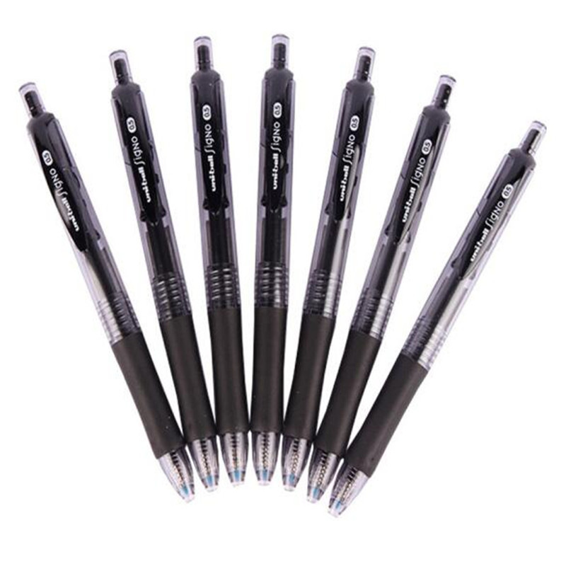 三菱 UMN-152 按压式中性笔 0.5mm 黑色 12支/盒 （笔芯UMR-85）按盒销售
