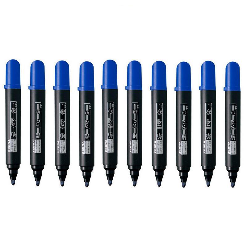 斑马 YYR1-BL 白板笔 线幅2.0-2.6mm 蓝色 10支/盒按盒销售 斑马 YYR1-BL 白板笔 线幅2.0-2.6mm 蓝色 10支/盒按盒销售