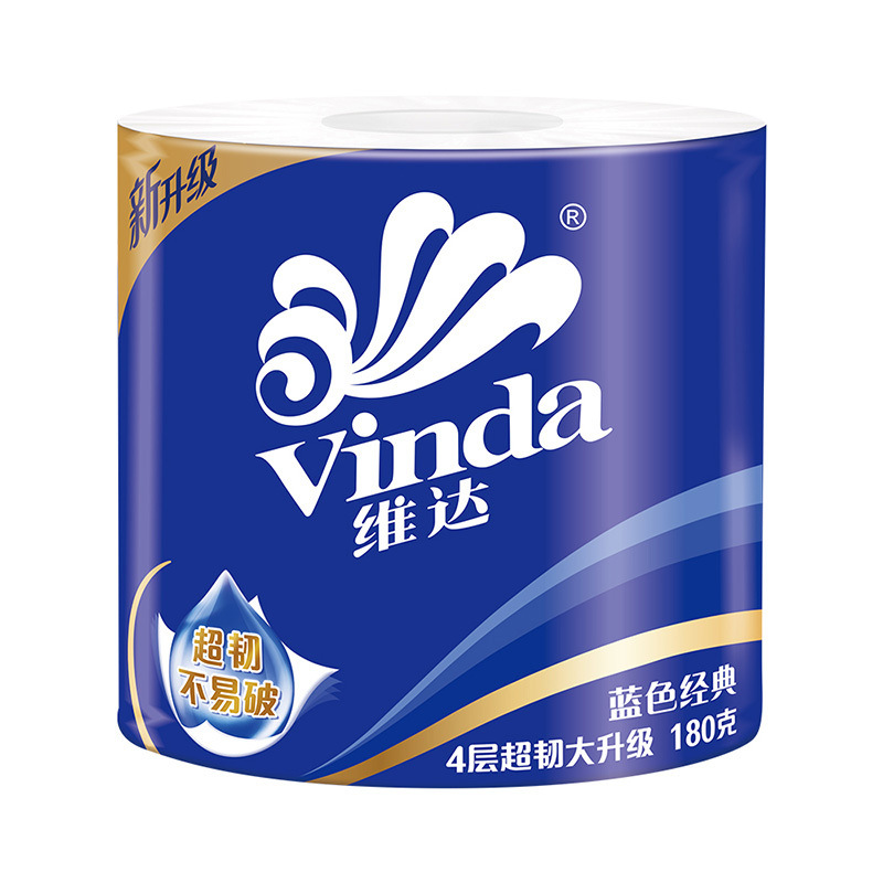 维达 V4028 蓝色经典 4层卫生纸 10卷/提按（提）销售