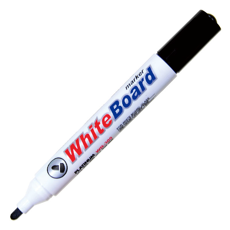 白金 WB-300 白板笔（黑色，10支/盒）按支销售