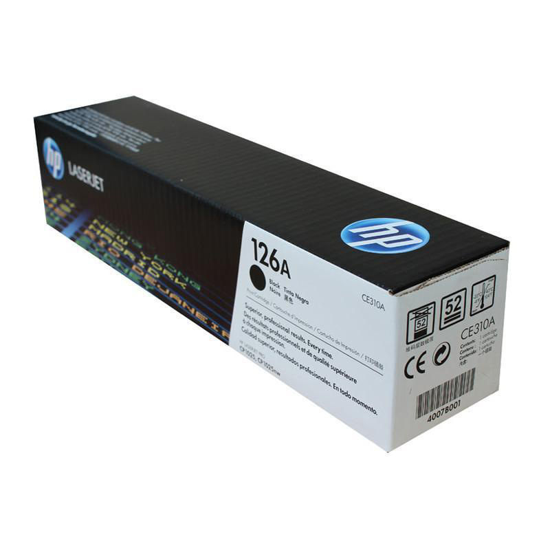 惠普 CE310A 硒鼓 126A 黑色 1支 1,200页 适用CP1025/M175/M275按支销售 惠普 CE310A 硒鼓 126A 黑色 1支 1,200页 适用CP1025/M175/M275按支销售