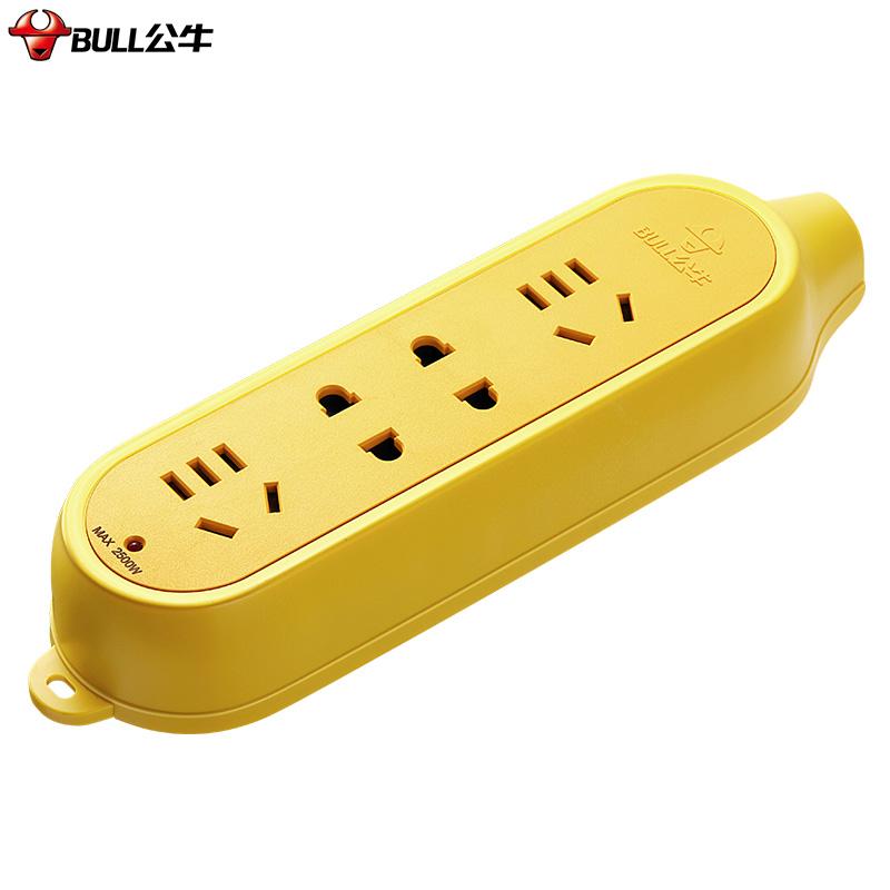 公牛 GN-C5 单控四联接线板插座 (20米吸)按个销售