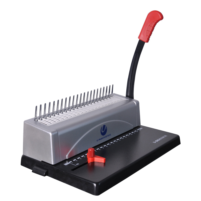 优玛仕 U-S83 梳式装订机 21孔 银黑色按（台）销售