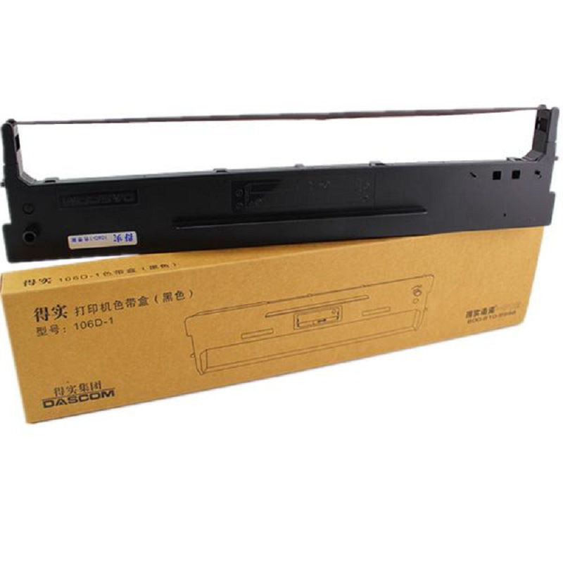 得实 106D-1 色带框 106列 黑色 适用5400III/2100/DS710按支销售 得实 106D-1 色带框 106列 黑色 适用5400III/2100/DS710按支销售