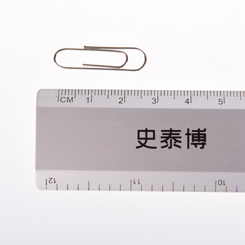史泰博 PC1002 镀镍回形针 28mm 金属银色 100枚/盒按盒销售