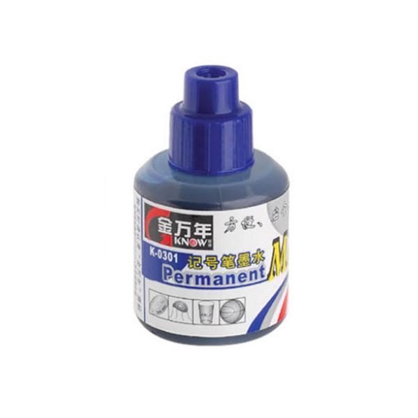 金万年 K-0301-002 记号笔墨水 20ml 蓝色 24瓶/盒按盒销售
