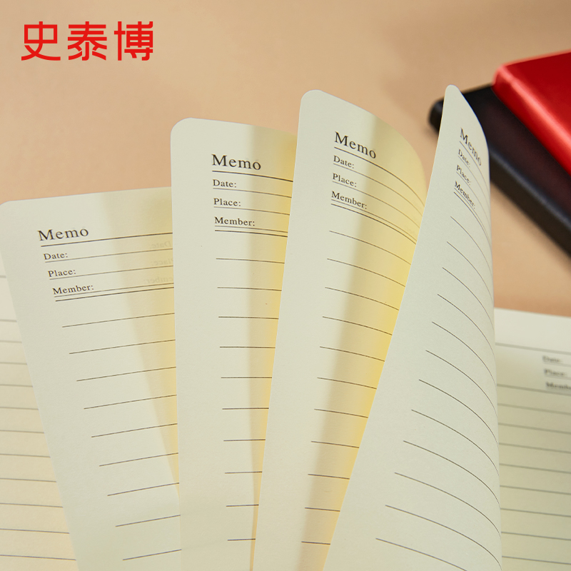 史泰博 平装 仿皮笔记本 25K,80页 棕色 1本按（本）销售