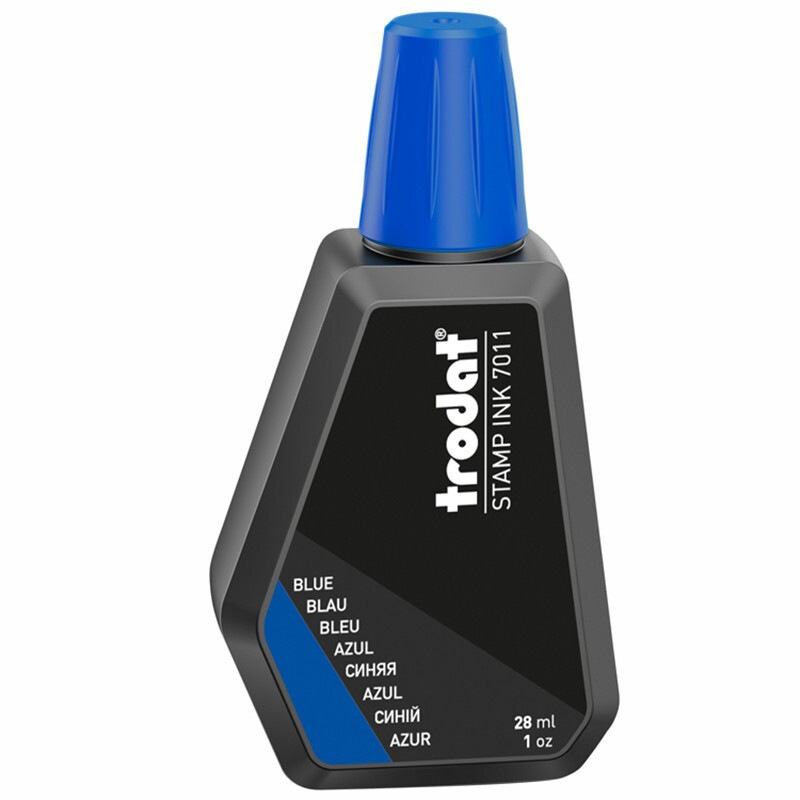 卓达 7011 回墨印印油 28ML 蓝色按（瓶）销售