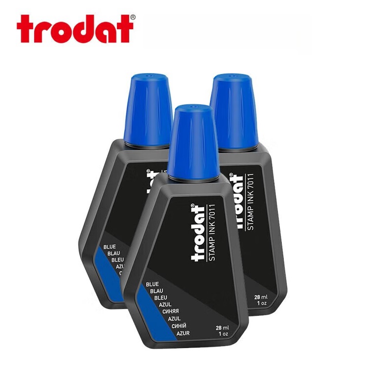 卓达 7011 回墨印印油 28ML 蓝色按（瓶）销售
