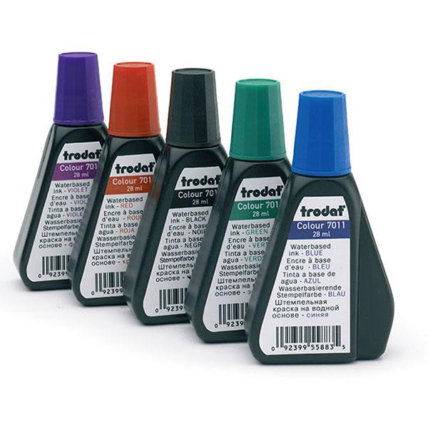 卓达 7011 回墨印印油 28ML 蓝色按（瓶）销售