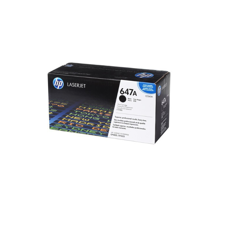 惠普 CE260A 硒鼓 647A 黑色 1支 8,500页 适用CP4025/CP4525/CM4540按支销售