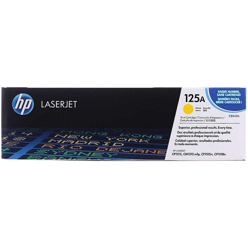 惠普 CB542A 硒鼓 125A 黄色 1400页（适用 Color LaserJet CP1215/1515n/1518ni打印机/ Color LaserJet CM1312/1312nfi MFP ）按支销售