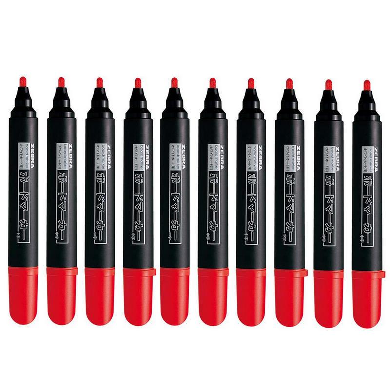 斑马 YYR1-R 白板笔 粗嘴 红色 10支/盒按盒销售 斑马 YYR1-R 白板笔 粗嘴 红色 10支/盒按盒销售