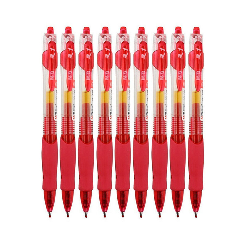 晨光 GP1008 按动式中性笔 0.5mm 红色 12支/盒 替换芯G-5按盒销售