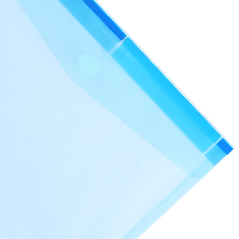 得力 5504 粘扣文件袋资料袋 A4 透明混色 12个/包按包销售 得力 5504 粘扣文件袋资料袋 A4 透明混色 12个/包按包销售