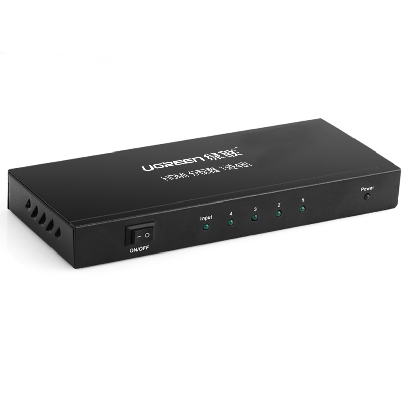 绿联 40202 HDMI分配器 1进4出 带DC5V1A规格的电源安装快捷，操作简单按（个）销售