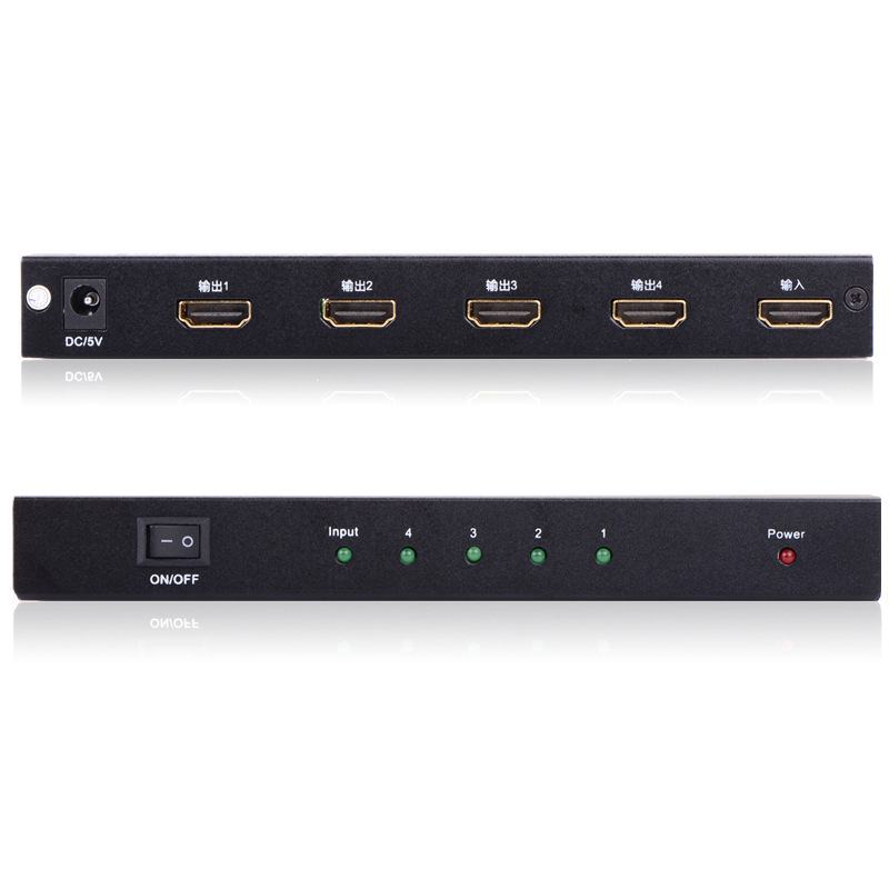 绿联 40202 HDMI分配器 1进4出 带DC5V1A规格的电源安装快捷，操作简单按（个）销售