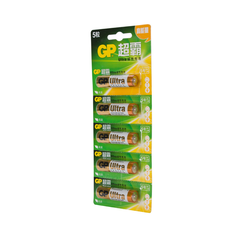 超霸 15A-L5i 碱性电池 5节卡装按（卡）销售