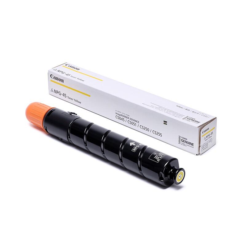 佳能 NPG-45Y 墨粉 38000页 黄色 (适用5045/C5051/C5250/C5255)按(支)销售