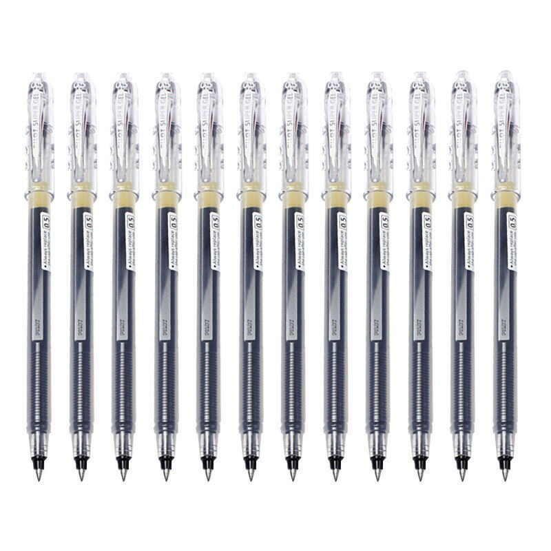 百乐  0.5MM  超级啫喱笔BL-SG-5-B（黑色，12支/盒）按盒销售