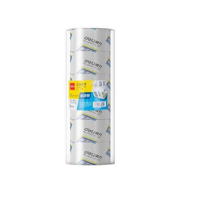 得力 30325 封箱胶带 60mm*100y*50um 透明色 6卷/筒按（筒）销售
