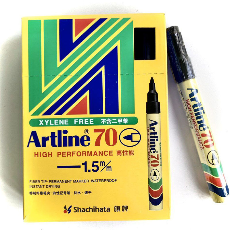 旗牌 EK-70 圆头记号笔 1.5mm 黑色 12支/盒按盒销售