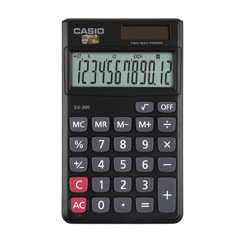 卡西欧 SX-300 计算器  8位 黑色按台销售
