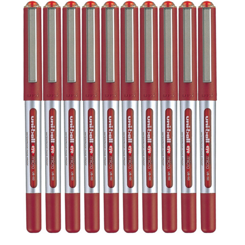 三菱 UB-150 透视耐水性中性笔 透视耐水性 红色 10支/盒按支销售
