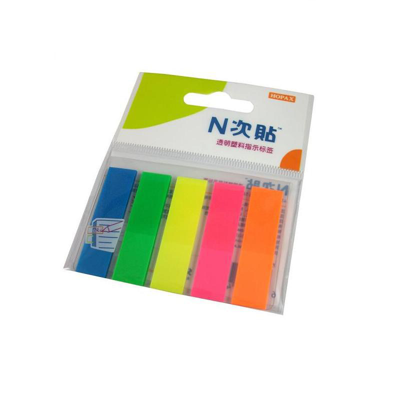 N次贴 34013 荧光标签 2＂×0.5＂ 20张/本 蓝/绿/黄/粉/橙按本销售
