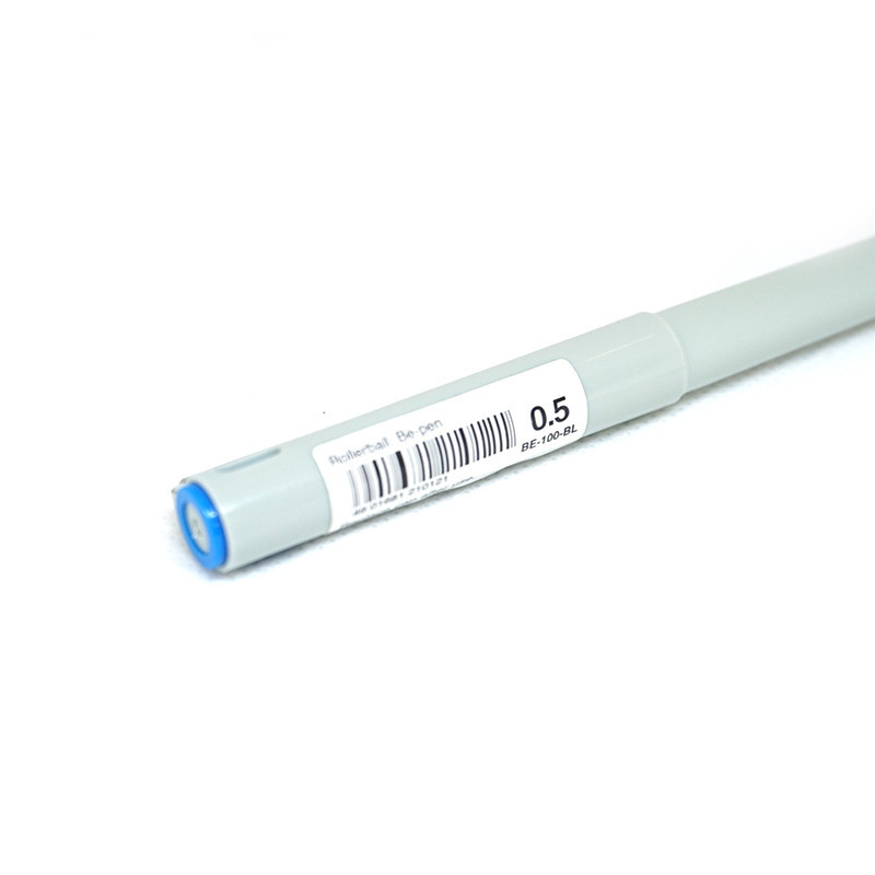 斑马 BE-100-BL 中性笔 0.5mm 针管笔尖 蓝色 10支/盒按盒销售