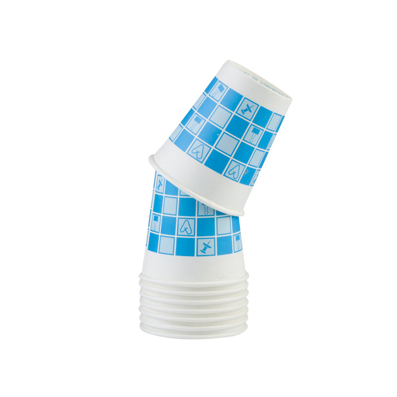 史泰博 CUP1003 几何图案冷热两用一次性纸杯 250ml/9盎司/100只/包/10包/箱按（包）销售