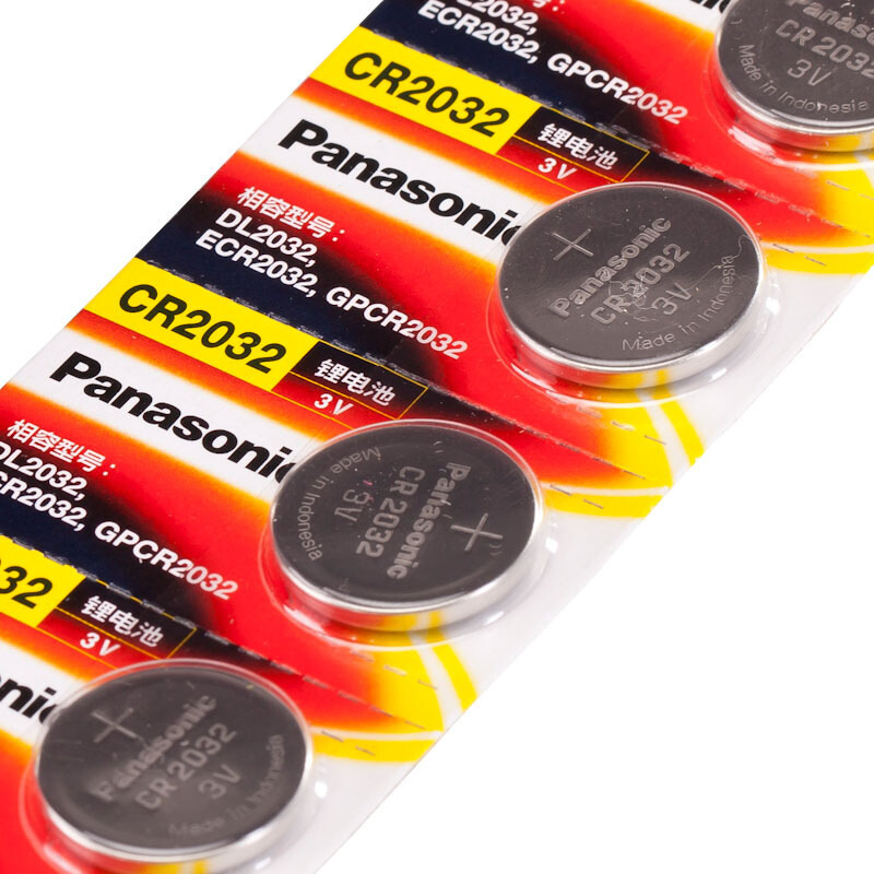 松下 CR2032 3V纽扣电池 5粒/卡按(卡)销售 松下 CR2032 3V纽扣电池 5粒/卡按(卡)销售