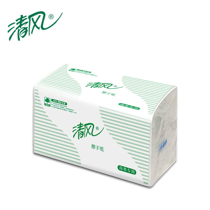 清风 B900A 两折擦手纸 200张/包 20包/箱 240抽/包,20包/箱按箱销售