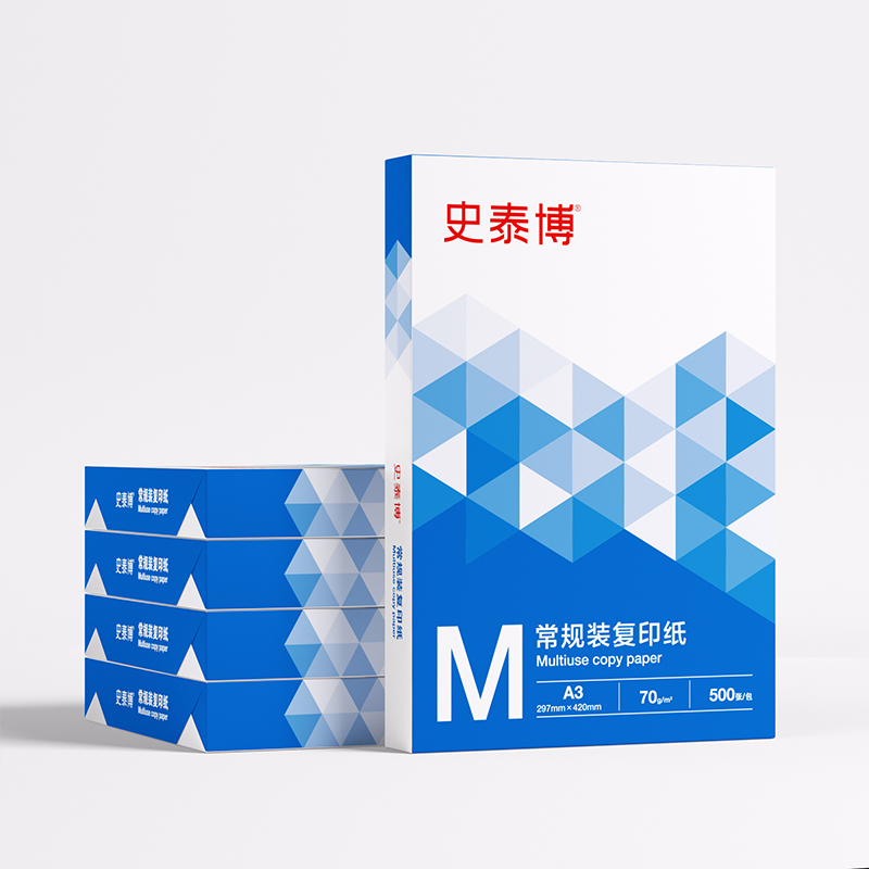 史泰博 70G 常规装复印纸 5包/箱 A3 白色按箱销售