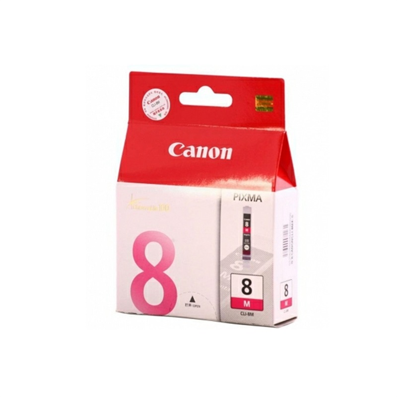 佳能 CLI-8M 墨盒 13ml 品红色 （适用 PIXMA iX4000、iX5000、iP3300、iP4200、iP5300、MP500、MP510、MP530、MP600、MP810、MP830、MX700/850 、pro9000）按（盒）销售