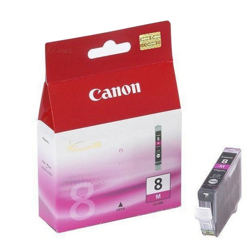 佳能 CLI-8M 墨盒 13ml 品红色 （适用 PIXMA iX4000、iX5000、iP3300、iP4200、iP5300、MP500、MP510、MP530、MP600、MP810、MP830、MX700/850 、pro9000）按（盒）销售
