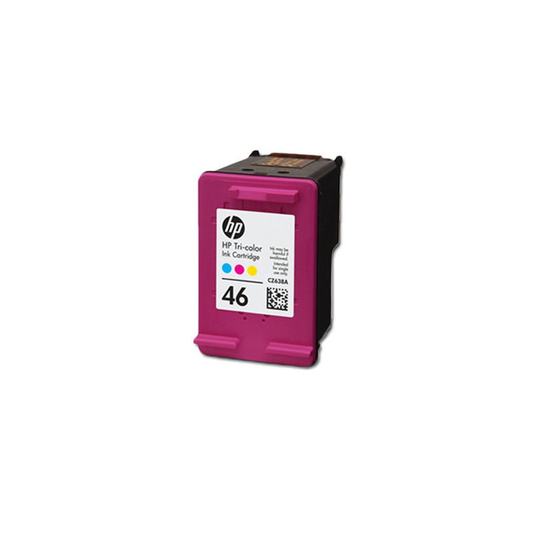 惠普 CZ638AA 墨盒 46号 炫彩色 1盒 750页 适用HP Deskjet 2520hc, 2020hc, 2029, 2529, 4729按盒销售