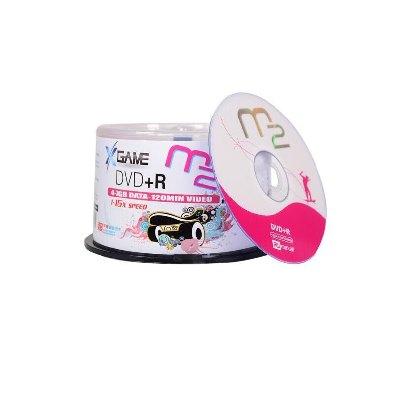 麦克赛尔 DVD+R 光盘 4.7G/16X(50片筒装)    彩色按筒销售