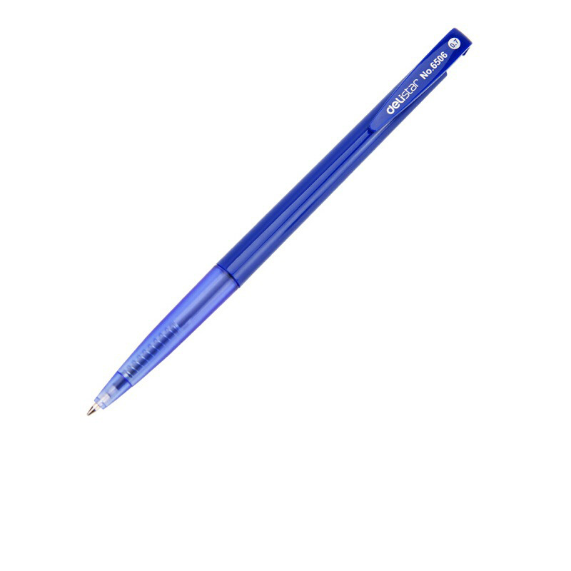 得力 6506 按压式圆珠笔 0.7mm 蓝色按盒销售