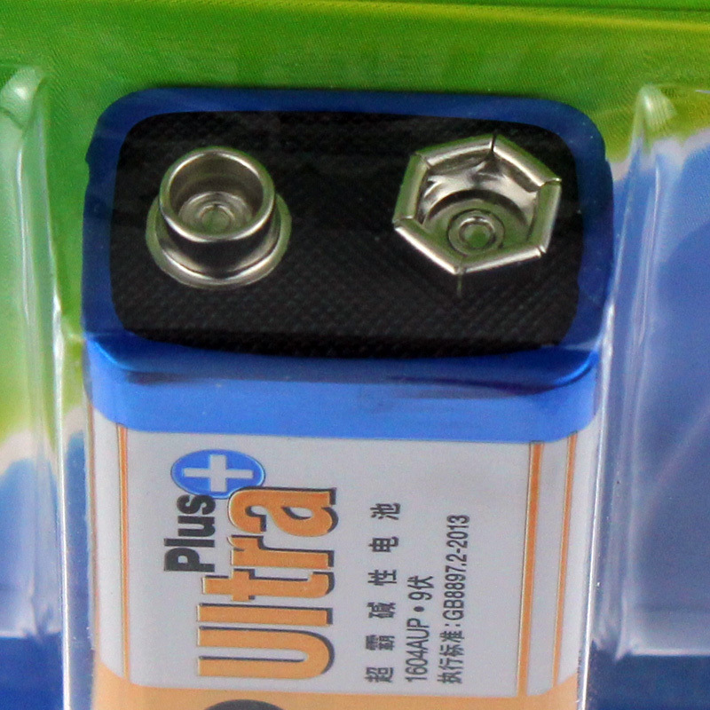 超霸 1604A-L1 碱性电池 9V 1节卡装按（粒）销售