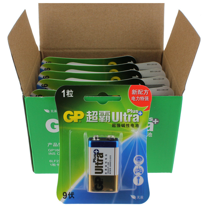 超霸 1604A-L1 碱性电池 9V 1节卡装按（粒）销售