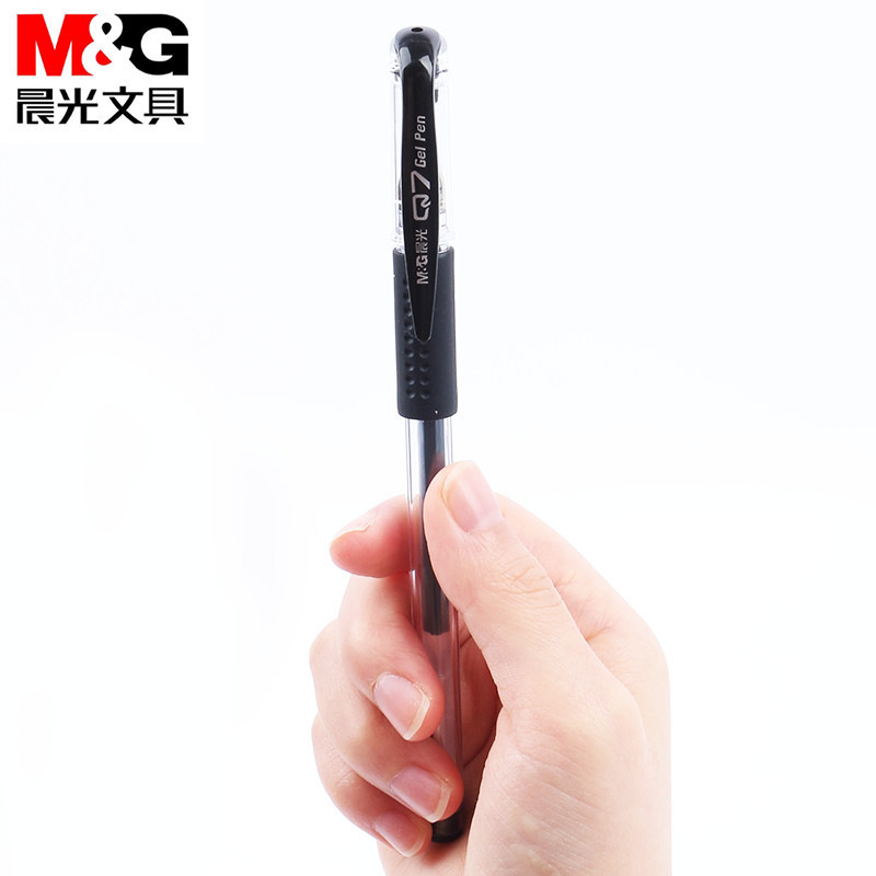 晨光 Q7 中性笔 0.5mm 黑色 12支/盒 替换芯MG6102按盒销售