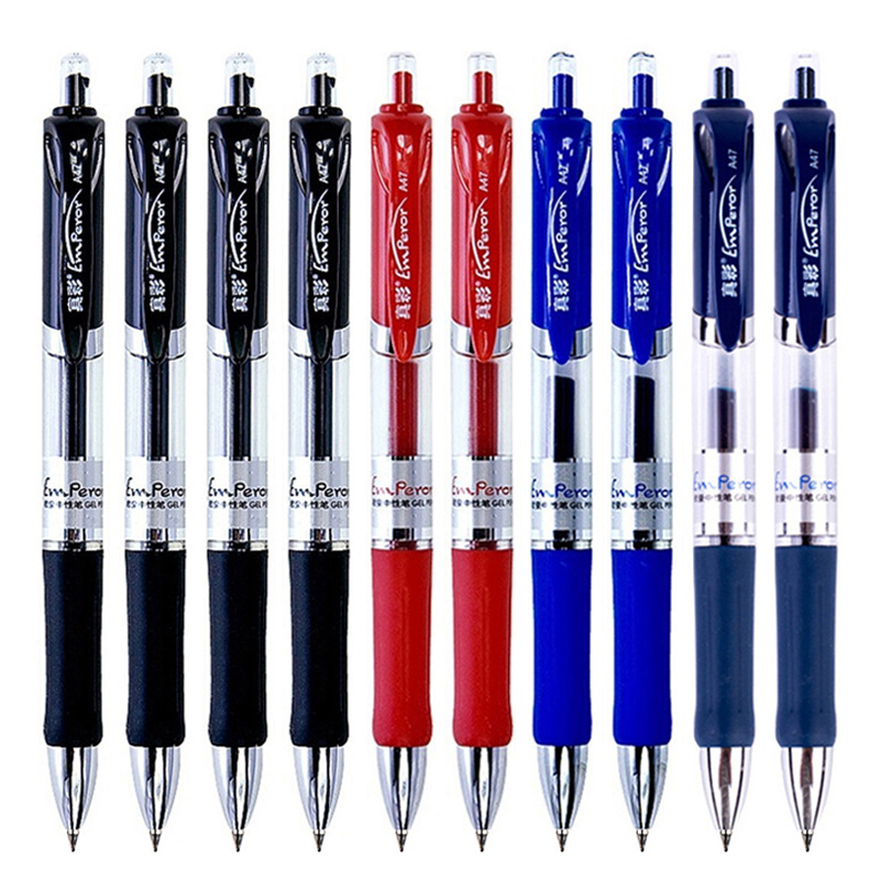 真彩 A47 按动中性笔 0.5MM 红色 用1588笔芯按支销售