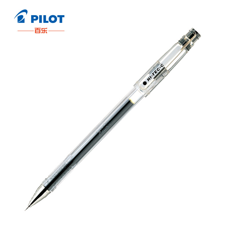 百乐 BLLH-20C4-B 插盖式中性笔 0.4mm 针管头 黑色 12支/盒按支销售