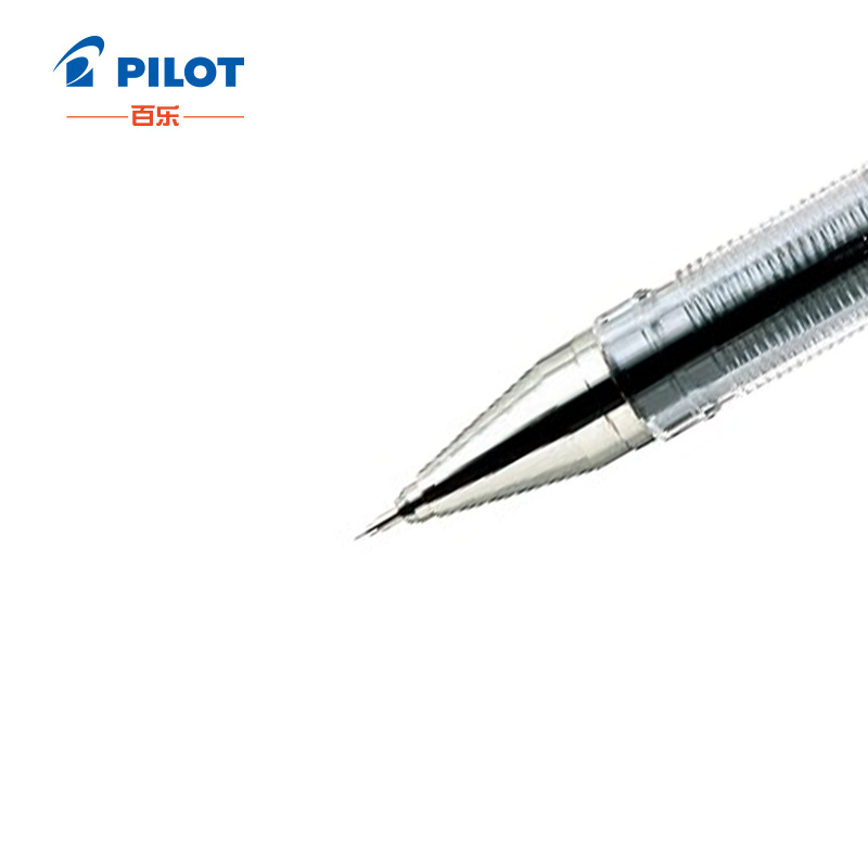 百乐 BLLH-20C4-B 插盖式中性笔 0.4mm 针管头 黑色 12支/盒按支销售