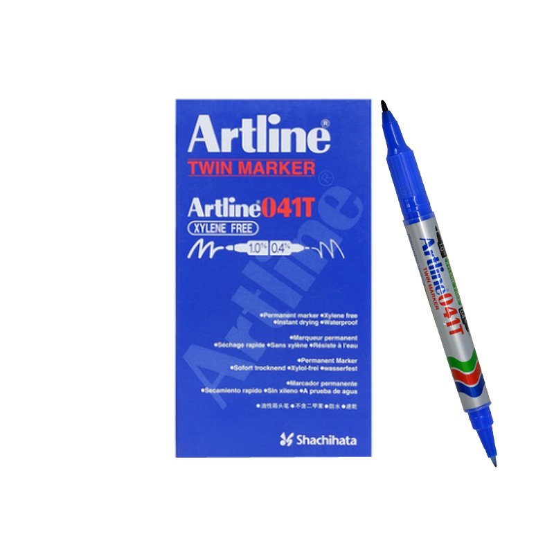 Artline旗牌 双头记号笔EK-041T 兰色按支销售