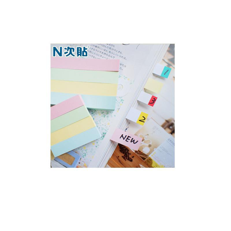 N次贴 32020 组合型便条 3＂×1＂ 混色 100张/条 3本 荧光按包销售