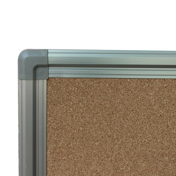 史泰博 1215 铝合金边框软木板（包蓝布） 120*150 蓝色 上海专用按（块）销售