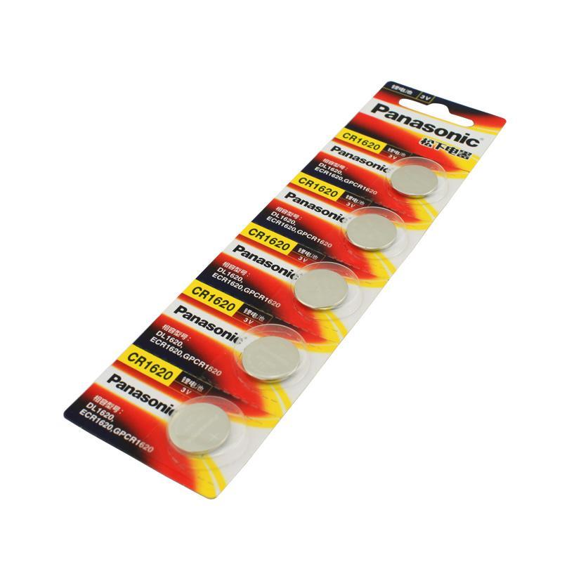 松下 CR1620 纽扣电池 (5粒/卡) 3V按（卡）销售